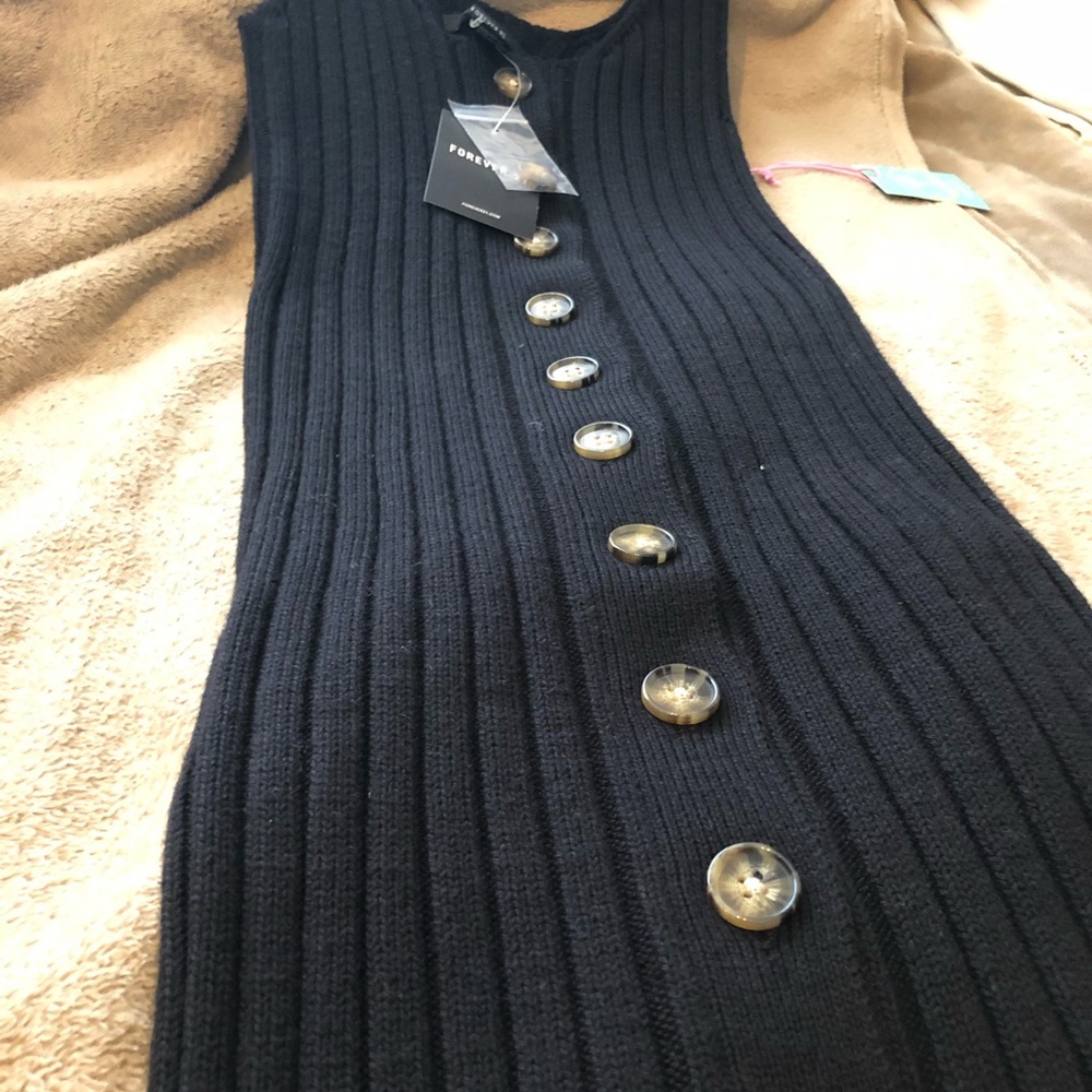 Forever 21 Ribbed Knit Midi Dress